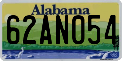 AL license plate 62AN054
