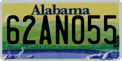 AL license plate 62AN055