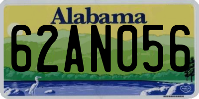AL license plate 62AN056