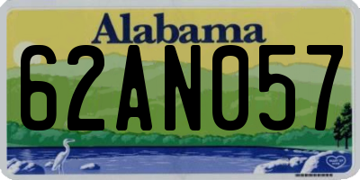 AL license plate 62AN057
