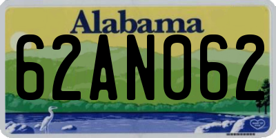 AL license plate 62AN062