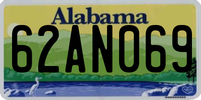 AL license plate 62AN069