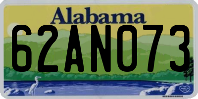 AL license plate 62AN073