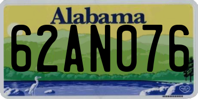 AL license plate 62AN076