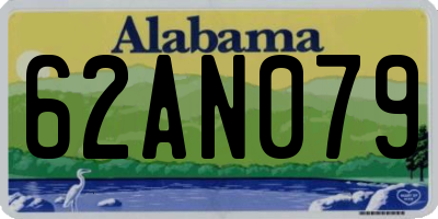 AL license plate 62AN079