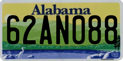 AL license plate 62AN088