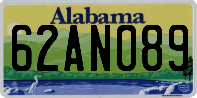 AL license plate 62AN089