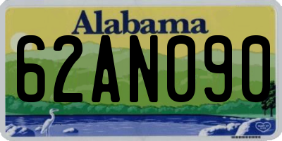 AL license plate 62AN090