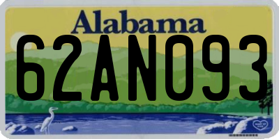 AL license plate 62AN093