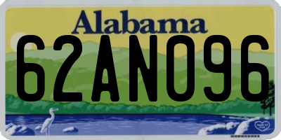 AL license plate 62AN096