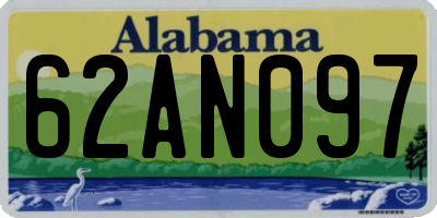 AL license plate 62AN097