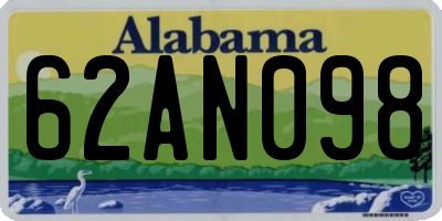 AL license plate 62AN098