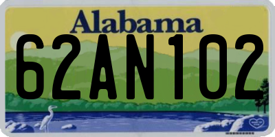 AL license plate 62AN102