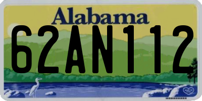AL license plate 62AN112