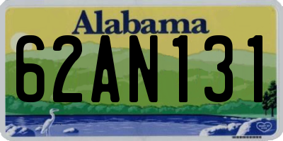 AL license plate 62AN131