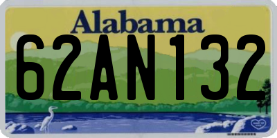 AL license plate 62AN132