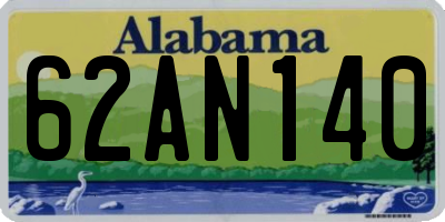 AL license plate 62AN140