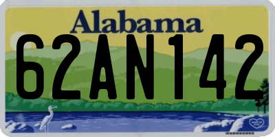 AL license plate 62AN142
