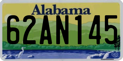 AL license plate 62AN145