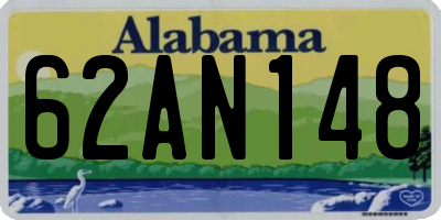 AL license plate 62AN148