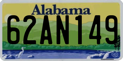 AL license plate 62AN149