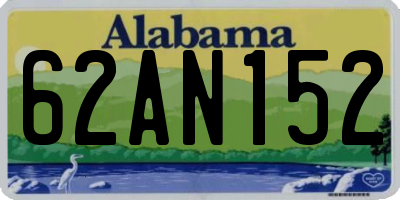 AL license plate 62AN152