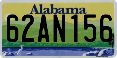 AL license plate 62AN156
