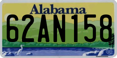 AL license plate 62AN158