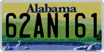 AL license plate 62AN161