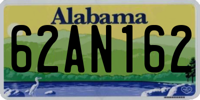 AL license plate 62AN162