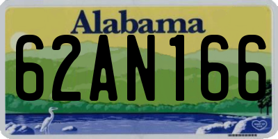 AL license plate 62AN166