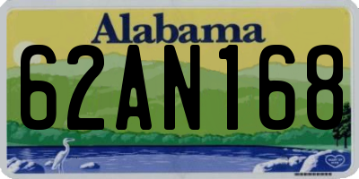 AL license plate 62AN168