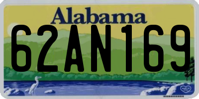 AL license plate 62AN169