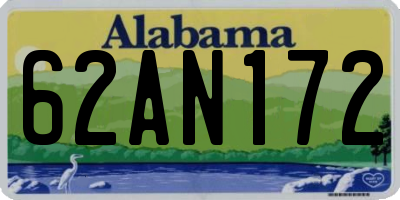 AL license plate 62AN172