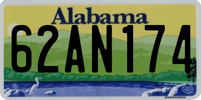 AL license plate 62AN174