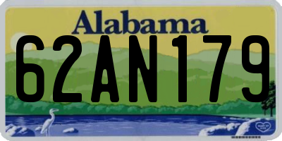 AL license plate 62AN179