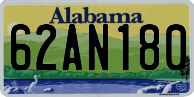 AL license plate 62AN180