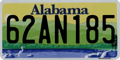 AL license plate 62AN185
