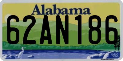 AL license plate 62AN186