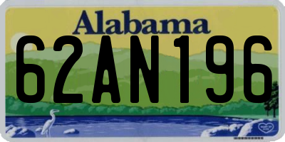 AL license plate 62AN196