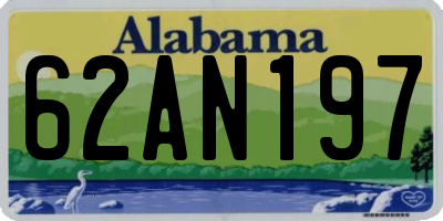 AL license plate 62AN197