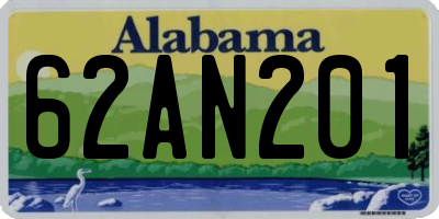 AL license plate 62AN201