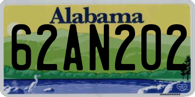 AL license plate 62AN202