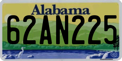 AL license plate 62AN225