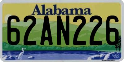 AL license plate 62AN226