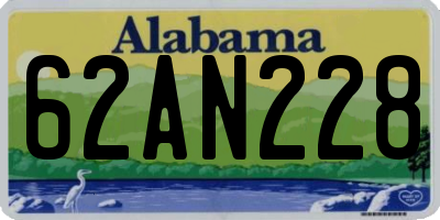 AL license plate 62AN228