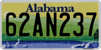 AL license plate 62AN237