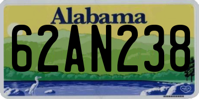 AL license plate 62AN238
