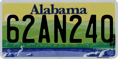AL license plate 62AN240