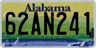 AL license plate 62AN241